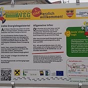 Die erste von sechs Infotafeln am Rundweg. © Doris Löschenbrand - Energiegruppe Hafnerbach