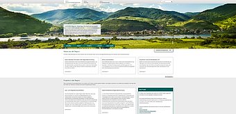Screenshot Homepage © LEADER-Region Wachau-Dunkelsteinerwald